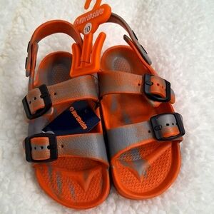 Northside Kids Bright Orange and Gray Water Sandals